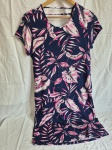 Vestido em malha floral Tam; M
