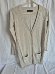 Suéter, casaco areia da marca Zara Tam: S