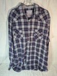Camisa xadrez masculina 100% algodão, Richard's Tam:6