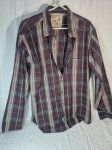 Camisa xadrez masculina 100% algodão, Richard's Tam:6