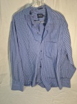 Camisa social masculina 100% algodão, AD Tam:GG