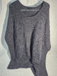 Blusa, poncho em tricot Tam:M