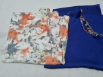 Lote de 2 camisas sem manga, sendo a azul da marca Parlamento. Tam; G.