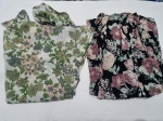 Lote de camisas com lindas estampas florais, tam; G.