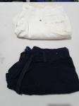 Lote de bermuda preta e saia branca. Tam: 44