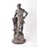 Henri Levasseur - Genie du Travail - Escultura em petit bronze artístico, com placa indicativa onde se lê Hors Concours, com 68 cm de altura.