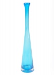 Vaso solifleur em vidro na cor azul, altura 40 cm.