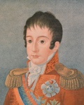 Dom Pedro de Alacantara - Príncipe Real do Reino Unido de Portugal, Brasil e Algarves. reprodução, 62 x 47 cm.