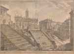 Reprodução - Vue du Capitole, 39 x 53 cm.