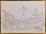 Carlos Botelho - Vista Panorâmica, impressão datada 1977 e assinada cid, 46 x 64 cm.