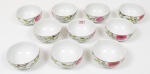 Conjunto de 10 bowls de porcelana da marca "Viva". Diâmetro: 13 cm. Altura: 6 cm.
