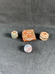 Belo conjunto de 4 mini joeiro.Como se encontram nas fotos. 