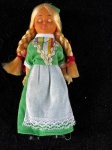Antiga boneca souvenir, holandesa com olhos de vidro. Medidas:15cmComo se encontra nas fotos.   