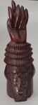 Escultura em Jacarandá .  Medindo : 29 x 15 cm .