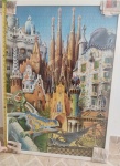 Quadro / Quebra Cabeça - Lindo quadro decorativo montado com moldura na cor branca e com visto anti reflexo . Medindo 90 x 64 cm.