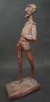 Bela Escultura em madeira , representando Dom Quixote  . Medindo : 17 x 7 x 4 cm.