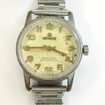 MIRVAINE - Relógio a corda, não funciona. Pulseira: 18mm. Caixa: 4cm x 3,2cm, vertical x horizontal, sem contar a coroa.  ATENÇÃO! Produto sendo vendido conforme ESTADO, testado, ou não, diz respeito apenas do momento da catalogação. Se necessário, solicitar mais fotos, vídeos ou perguntas para análise via e-mail reidaantiguidade@gmail.com, Obrigado pela visita!