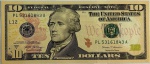 Estados Unidos - P-547 - Cédula de 10 Dollars - Série 2017A - L12 - Flor de Estampa - EUA - América