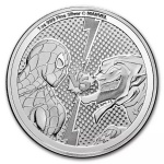 LINDA MOEDA DE PRATA 999 - 2024 NUIE MARVEL - SPIDERMAN VS GREEN GOBLIN FLOR DE CUNHO