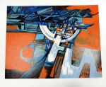 ARTISTA: ROBERTO BURLE MARX - TIPO: SERIGRAFIA - NOME DA OBRA: COMPOSIÇÃO - DATA DA OBRA: NÃO HÁ - N