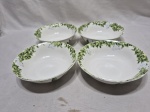 Jogo de 4 cumbucas bowl em porcelana da loja Le Lis Blanc, floral. Medindo 16cm x 4,5cm de altura.