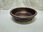 Lote de bowl fruteira em madeira de jacarandá africana. Medindo 30cm x 8,5cm de altura.