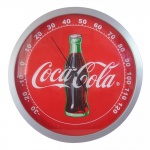 Grande termômetro de parede Coca-Cola. Medida 27,5 cm de diâmetro.