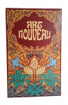 Quadro decorativo "ART NOUVEAU" em tela com chassis de madeira. Medida 80x50cm.