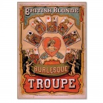 Poster emuldurado com paspatur  Le Jezz Troupe. Medidas 50x70 cm.