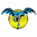 Placa Parede Metal Recortada do Batman And The Moon. Medida 28 cm.