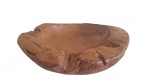 Belíssimo centro de mesa em espesso bloco de madeira, de origem tailandesa. Medidas:30 cm.