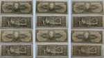 LOTE CONTENDO 6 CEDULAS DE 5 CRUZEIROS - 2 ESTAMPA - C71, C73, C74 - MBC/SOB - ITEM NO ESTADO CONFORME FOTOS - ITEM SERA ENVIADO DO RIO GRANDE DO SUL