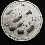 MOEDA CHINA - 10 YUAN 2022 - 30 GRAMAS DE PRATA (.999) - PROOF - NO ESTADO CONFORME FOTOS - ITEM SERA ENVIADO DO RIO GRANDE DO SUL