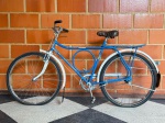 BICICLETA - Antiga e rara bicicleta MONARK, barra circular, Águia Imperial, década de 70. Marcas do tempo e de uso.