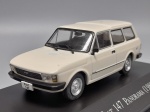 Fiat 147 Panorama 1980 Bege Escala 1/43 miniatura em metal diecast. Carrinho de coleção com aprox 10CM, acompanha Caixa acrilica com base.