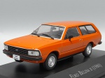 Ford Belina II 1980 Laranja Escala 1/43 miniatura em metal diecast. Carrinho de coleção com aprox 10CM, acompanha Caixa acrilica com base.