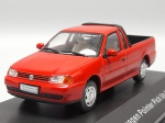 1998 Volkswagen Pointer Pick Up Vermelho - Ixo Escala 1/43 miniatura em metal diecast. Carro de coleção com aprox 10CM