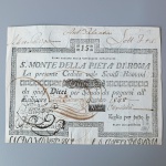 CÉDULA VATICANO - 15 SCUDI - 1848 - BELA PEÇA