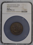 Moeda do Brasil: 4000 Réis 1900 - 20 Raios - Graduado pela NGC AU 58 - Soberba / Flor de Cunho - Pra
