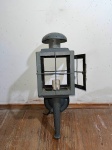 Antiga luminária de parede produzida em ferro - dim - 19x29x48