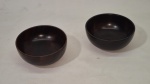Dois pequenos bowls em jacarandá  medindo 5 cm por 12 cm de diâmetro perfeito estado de conservação.