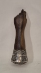 Gerson Bahia, figa em jacarandá  medindo 14 cm por 4,5 cm de diâmetro perfeito estado de conservação.