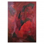 NOEMIA GUERRA (1919-2007)Tabernáculo vermelho - o.s.t. 165 x 115 cm. Assinado e datado 62 cid. (Par