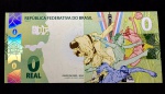 LANÇAMENTO - Cédula ZERO REAL - "JOGOS DE PARIS - 2024" - Letras AY- Apenas 500 unidades produzidas - FLOR DE ESTAMPA - O Número de série pode variar