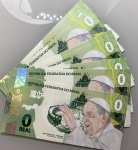 10 Cédulas de ZERO REAL - Papa Francisco - 2023 - TODAS FLOR DE ESTAMPA