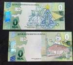 2 Cédulas de ZERO REAL - Ambas FLOR DE ESTAMPA