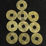 10 moedas Cash Coin - CHINA - Flor de cunho