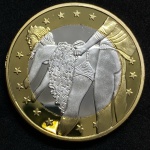 6 Euros `SEX EUROS` - Posições Eróticas - Coleção com 34 tokens - Bimetálica - FLOR DE CUNHO