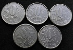 50 Centavos 2002, 2003, 2007, 2008 e 2016