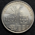 100 Escudos 1990 - Camilo Castelo Branco - Portugal - FLOR DE CUNHO